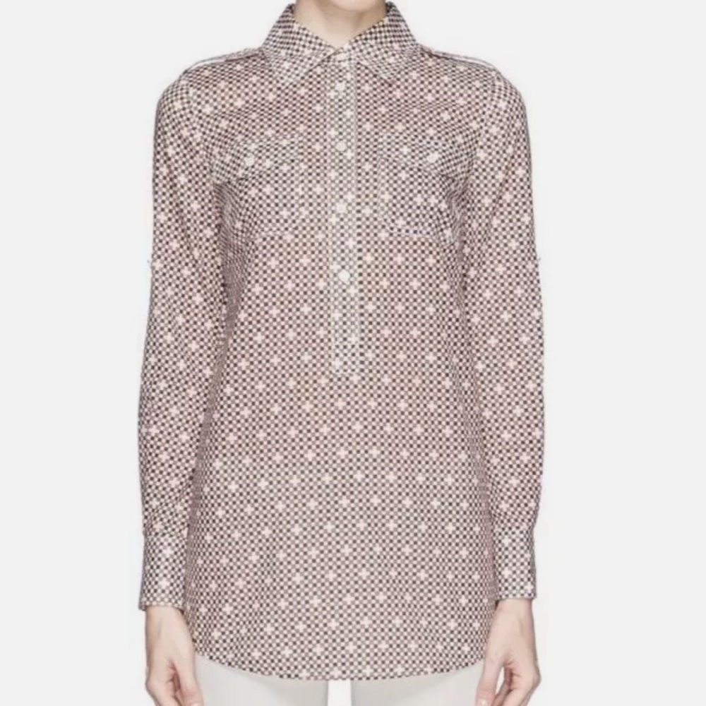 Luxury brand! Tory Burch . Long sleeve shirt with roll tab sleeves size S